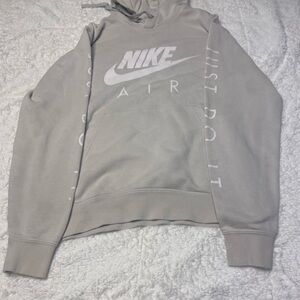 Nike Air Just Do It Men's Gray Hoodie Pullover Small